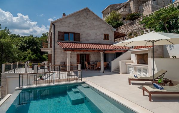 Side view of the villa