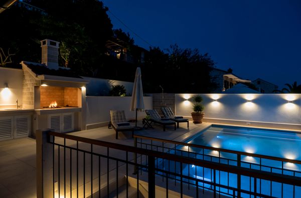 Exterior pool area