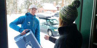Man delivers oxygen in Keystone, CO