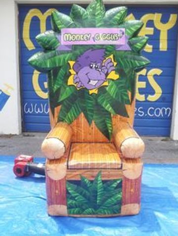 Bounce house birthday party rental throne for delivery in Gwinnett County and Metro Atlanta