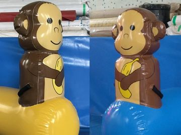 Inflatable monkey used to bounce inside rides