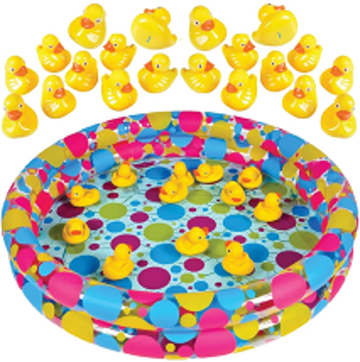 Duck pond carnival game for bounce house party rental. School, neighborhood, or fundraiser.