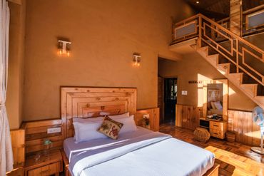 Bedroom at Naggarville Homestay in Himachal