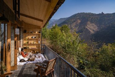 Balcony view at Sukoon Baag