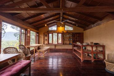 Dining area, Vanantara Eco Retreat; Sattal