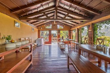 Dining area, Vanantara Eco Retreat; Sattal