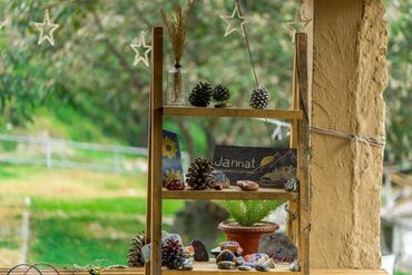 Curio wall at Zannat Riverside