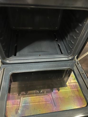 kitchen oven after professional cleaning