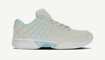 Womens Hypercourt Express 2 - VAPOROUS GRAY/WHITE/BLUE GLOW