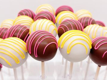 Drizzled cake pops, CayPops.com