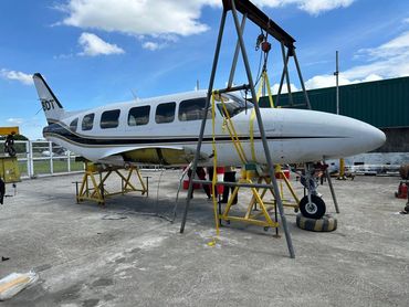 Twin engine aircraft disassembled and exported out of USA