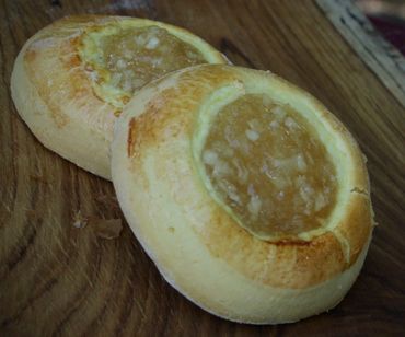 Tany's Biscuit Roll - A buttery roll filled with cinnamon apple.