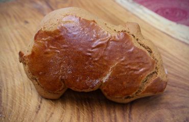 Tany's Peurqitos - A soft molasses cookie shaped like a little piglet.