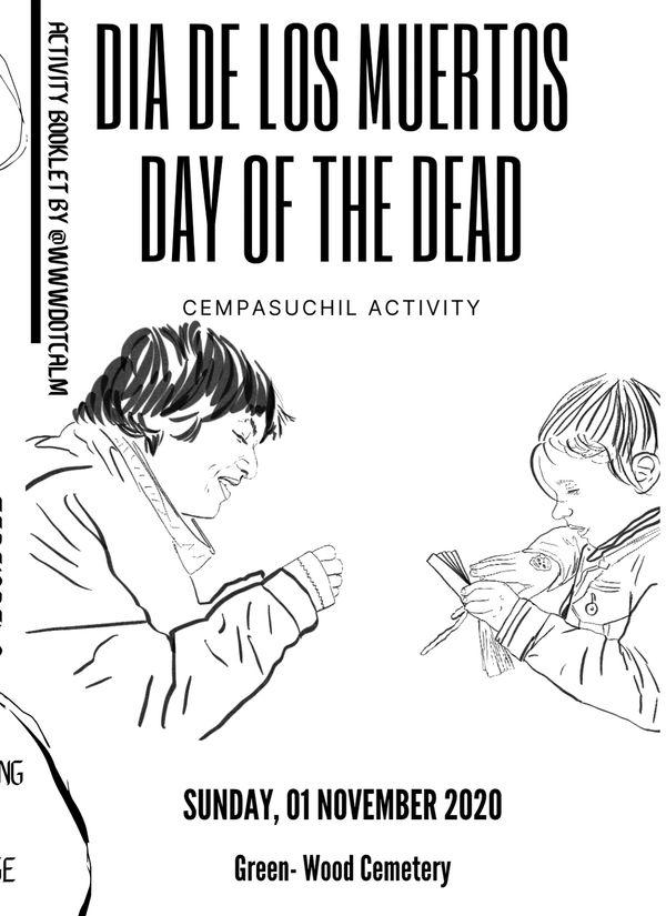 Dia de Los Muertos Activity Book for Green-Wood Cemetary in New York