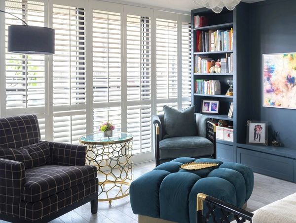 Custom shutters for large windows in living room.  Ideal for window doors in home. Sioux City