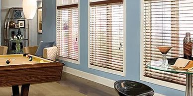 Horizontal blinds | Wood Blinds | Window blinds for large windows | Omaha | Sioux City | Norfolk 