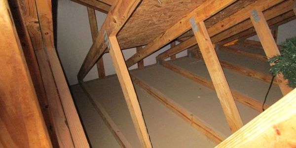Wind mitigation attic inspection