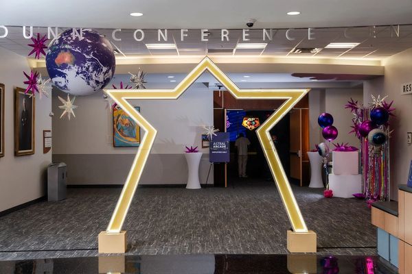led star entrance