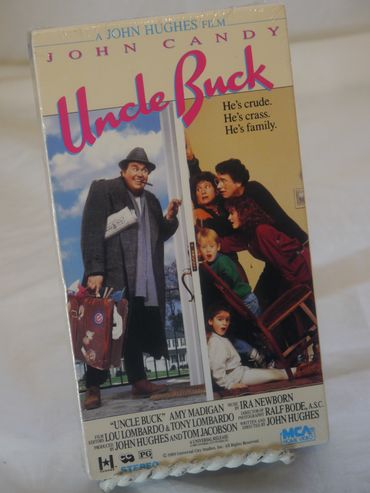 John Candy in a John Hughes Film "Uncle Buck" 1989 Universal City Studios, Inc.   MCA Home Video