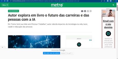 Livro fala sobre o uso da IOT e IA nas nossas vidas