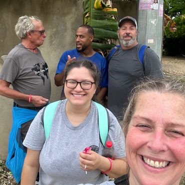 Group selfie: Kim, Catlyn, Dewayne, Adam, and Translator