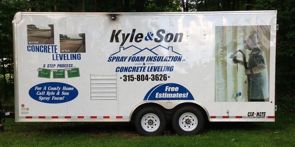 Our original spray foam trailer.