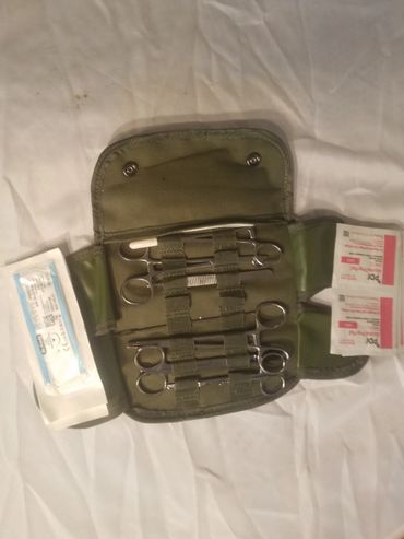 Medical bag with equipment