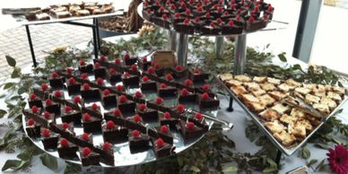 Mini Chocolate Desserts from Chef Dom's Sioux Falls Catering Team