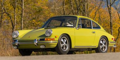 Golden Green Porsche