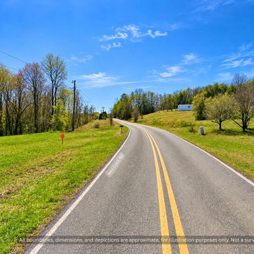 Paved Wes Cook Rd beside wooded land for sale near Casar NC