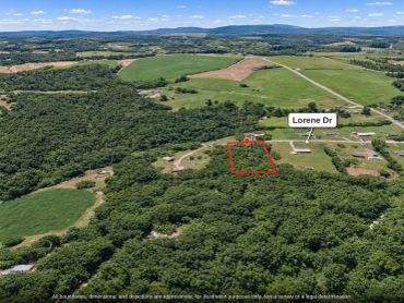 Aerial of the Lorene Dr road frontage, about 137 ft, near Albemarle NC