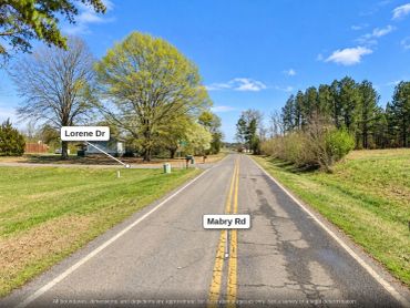 Mabry Rd approaching Lorene Dr, paved country road south of Albemarle NC