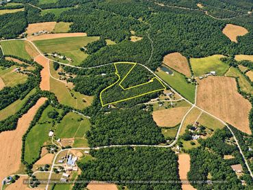 Rural homestead acreage for sale near Mebane NC among farmland, zoned Agricultural Residential