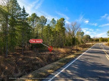 Wooded frontage along NC Hwy 96, Oxford NC area land in Granville County