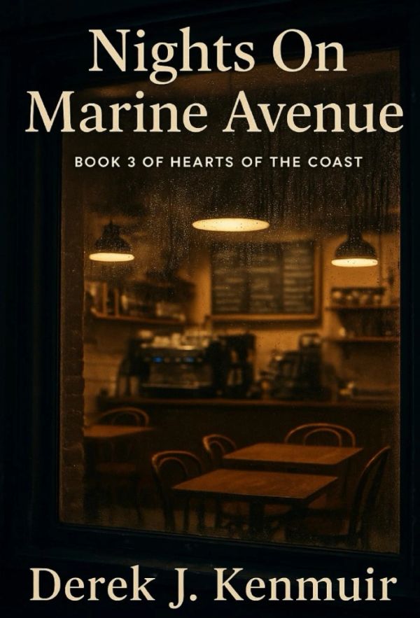 Book cover of 'Nights On Marine Avenue' by Derek J. Kenmuir.