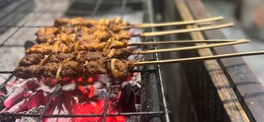 Ghanaian street food in Accra.