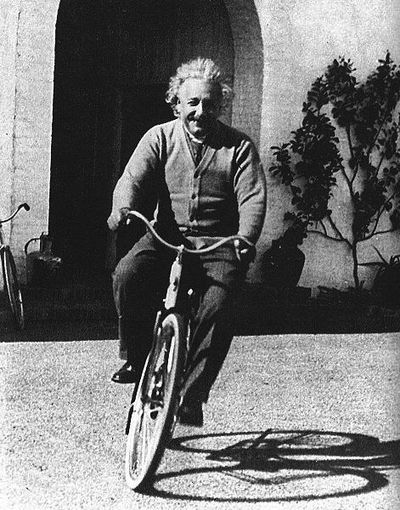 Einstein learning about objects in motion