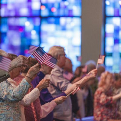 People Holding Flags