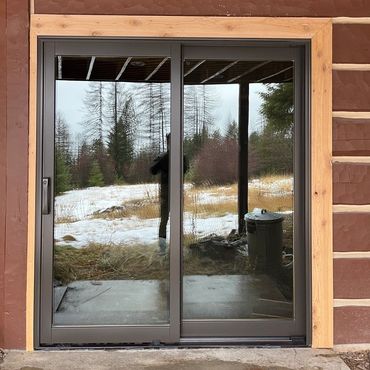 Precision Glass installed Pella sliding door for a Kalispell sliding door replacement customer