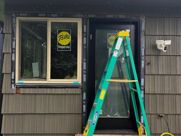 Precision Glass installed Pella Impervia window in the Flathead Valley for window replacement client