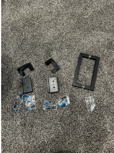Some of the shower hardware that Precision Glass installs for customers in the Flathead Valley of MT