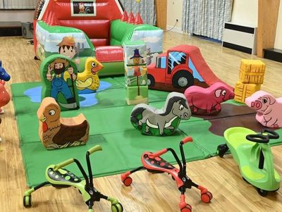 Farmyard soft play for hire in Bournemouth and Poole, Dorset.