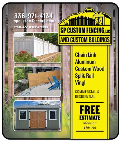 SP Custom Fences Fencing and Sheds Mount Airy, King, Pilot Mountain, and surrounding areas