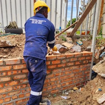 Residential building construction in progress