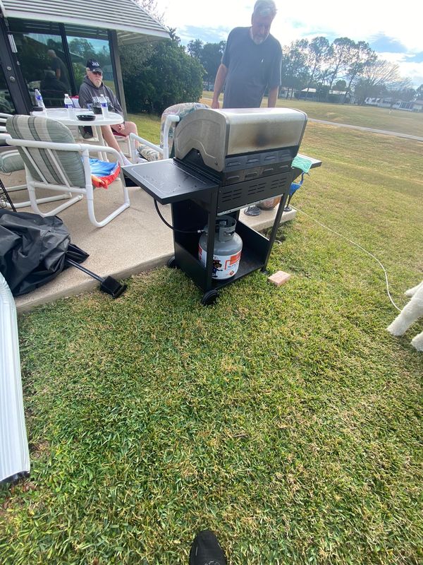 Before: Paver Patio for grill