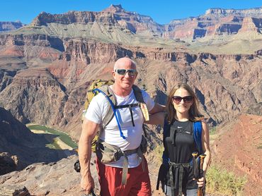 Jon and a client way deep into the canyon