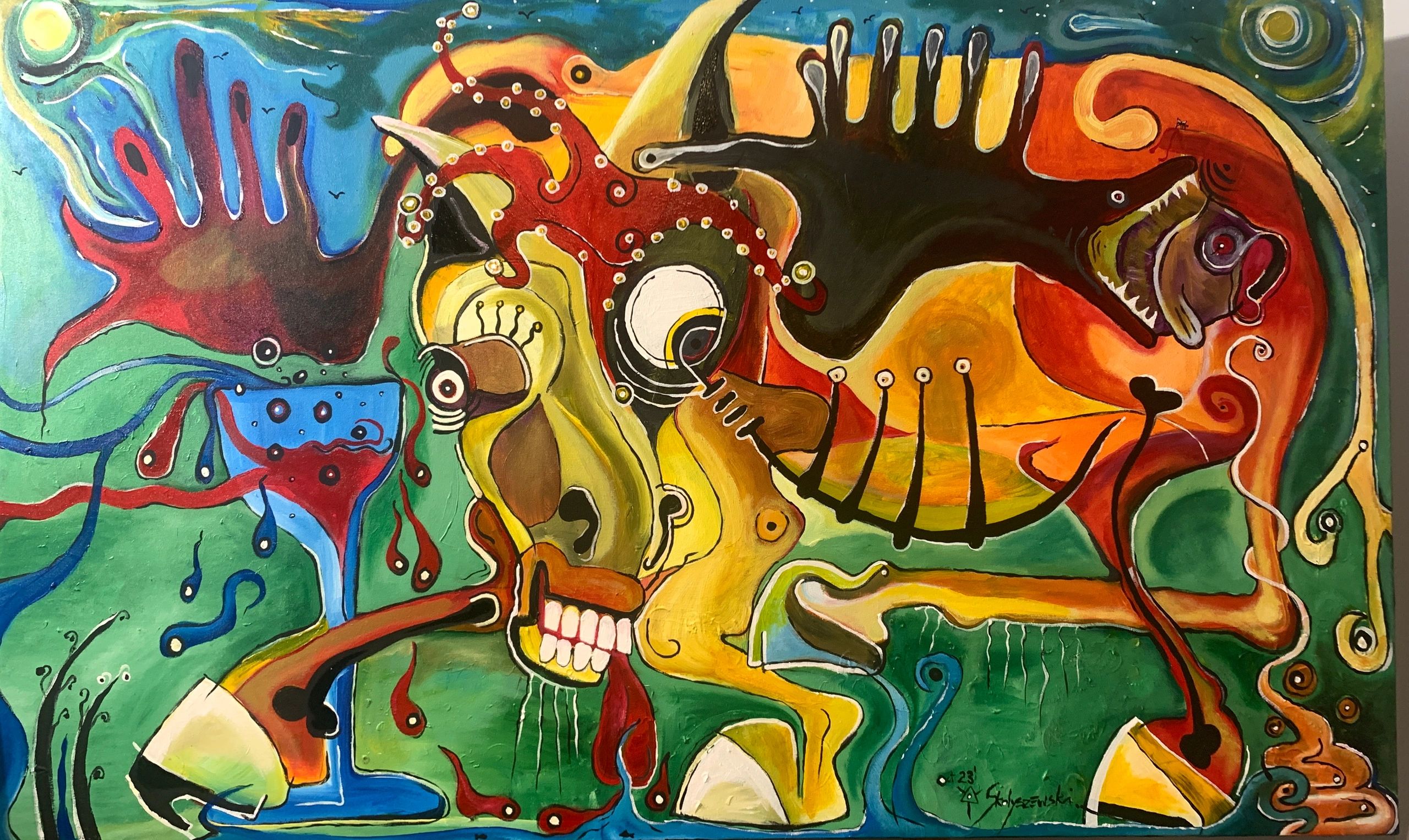 2023
"Moosekaka"
acrylic on canvas
( 154 cm x 94 cm)