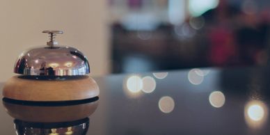Bell in concierge to call bell boys for assistance
