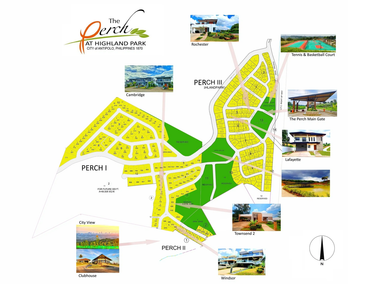 Site Development map of the Perch Antipolo City