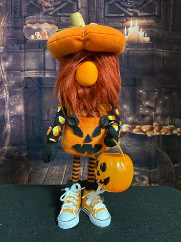 Fall 2026 Pumpkin Pants with orange jack o' lantern.